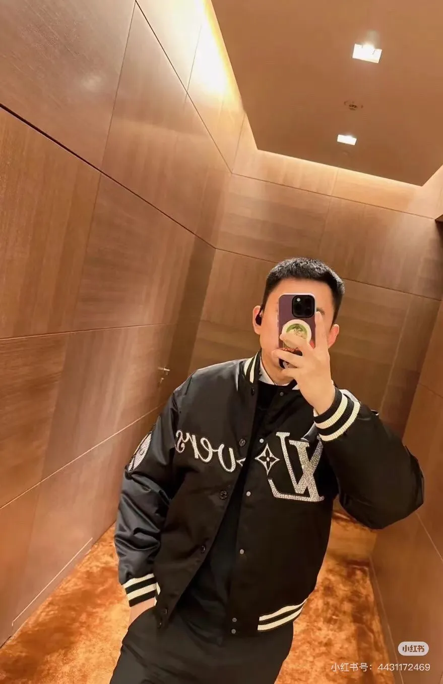 Louis Vuitton 24Fw Embroidered Polyamide Cotton Baseball Jacket Jacket